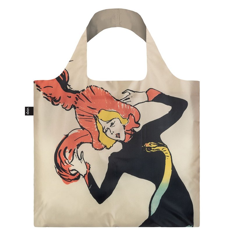 LOQI Shopping Bag-Museum Series (Jane Ivy TLJA) - กระเป๋าแมสเซนเจอร์ - เส้นใยสังเคราะห์ หลากหลายสี