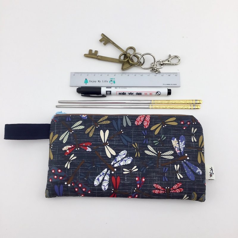 Color enamel - pencil case / tableware bag / universal bag - กล่องดินสอ/ถุงดินสอ - ผ้าฝ้าย/ผ้าลินิน 