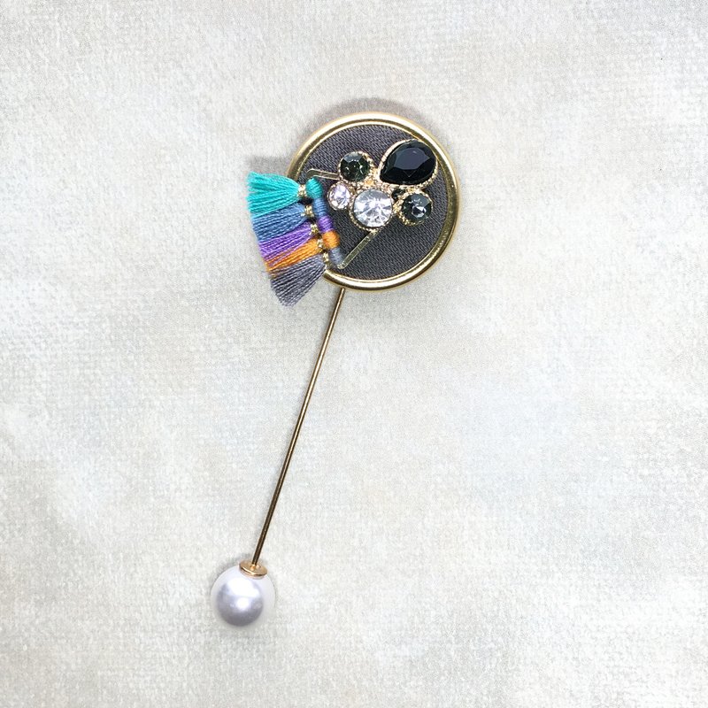 復古系列胸針帽針 | 熱帶魚 | 交換禮物 - 胸針 - 其他金屬 金色