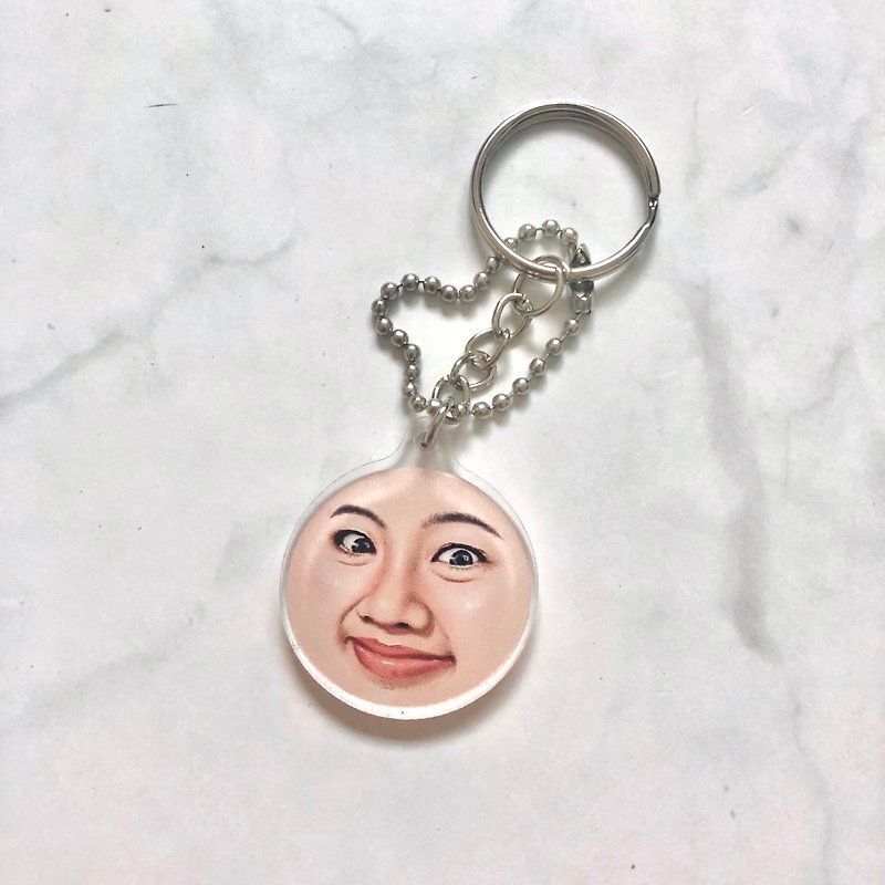 KEY RING ll KEY CHAIN face for someone #5 - 吊飾 - 壓克力 