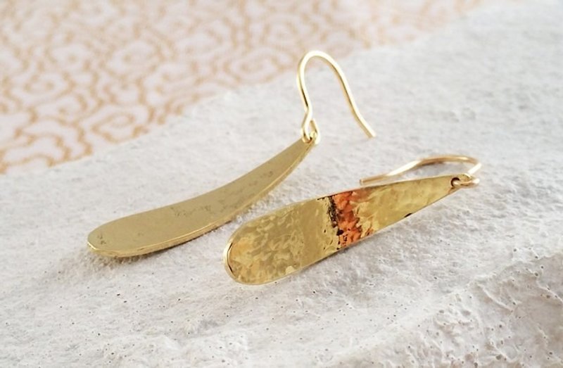 Golden Drop ☆ Gold Drop Earrings 3 - Earrings & Clip-ons - Other Metals 