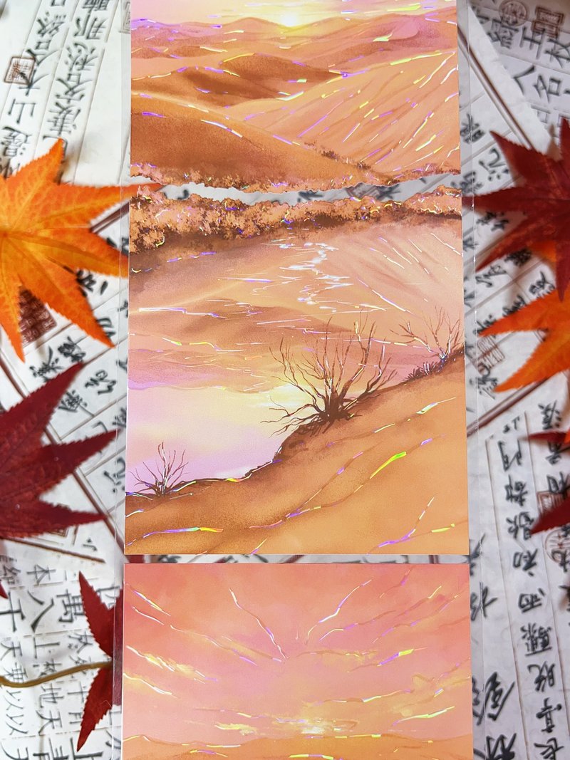 大漠孤煙 PET 紙膠帶 貝殼光 10米卷 - 紙膠帶/和紙/PET - 其他材質 