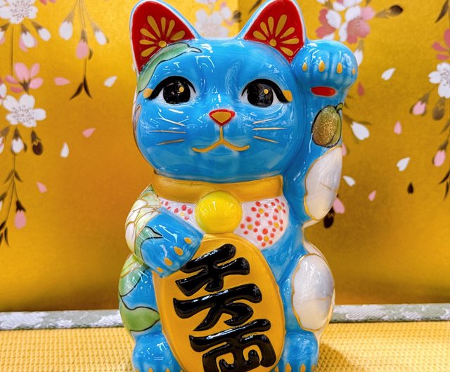 青白い花柄の招き猫セット 白 猫 置物」の人気商品一覧 | 安い商品を