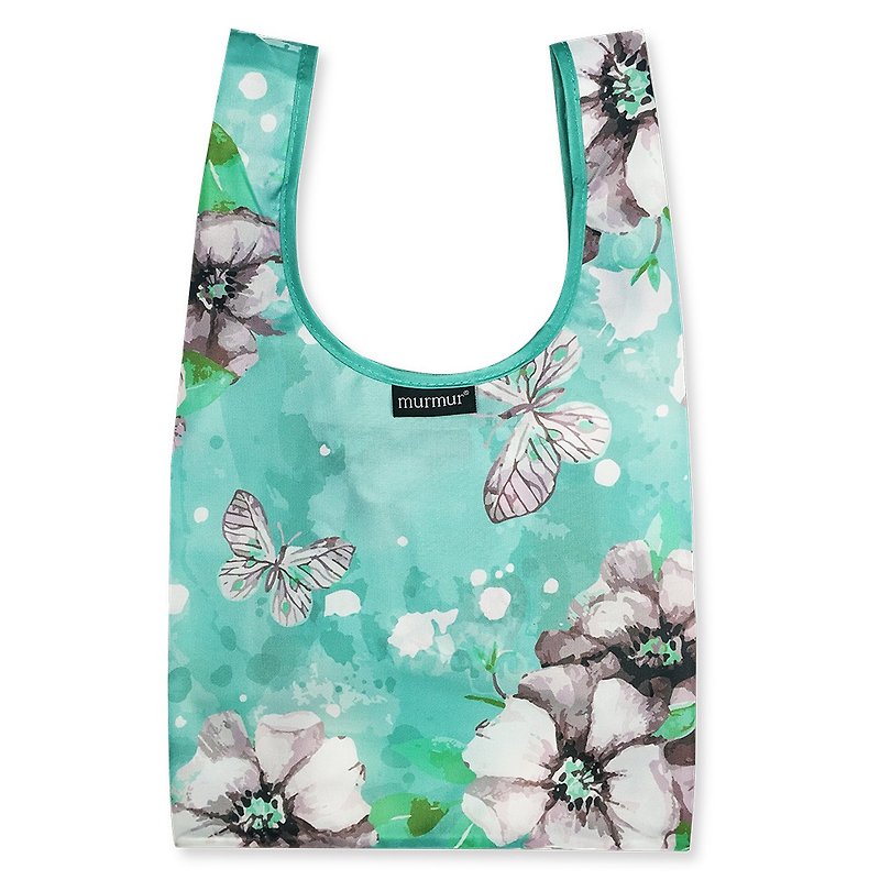 Murmur lunch bag / butterfly green BDB19 - กระเป๋าถือ - พลาสติก สีเขียว