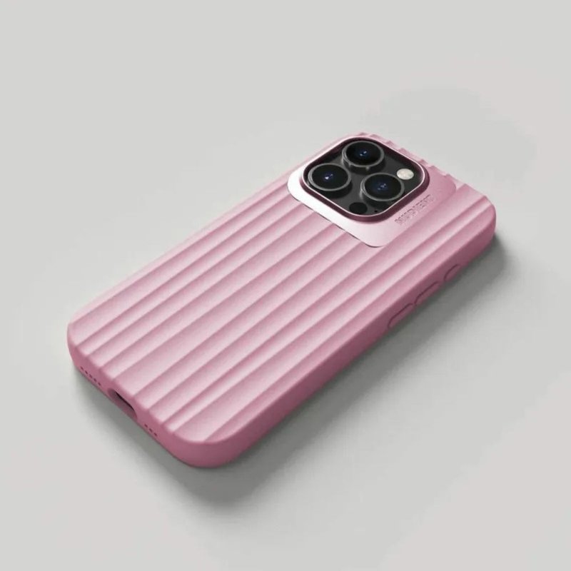 Nudient | BOLD 3D Silicone Phone Case - Blush Powder magsafe - เคส/ซองมือถือ - ซิลิคอน สึชมพู