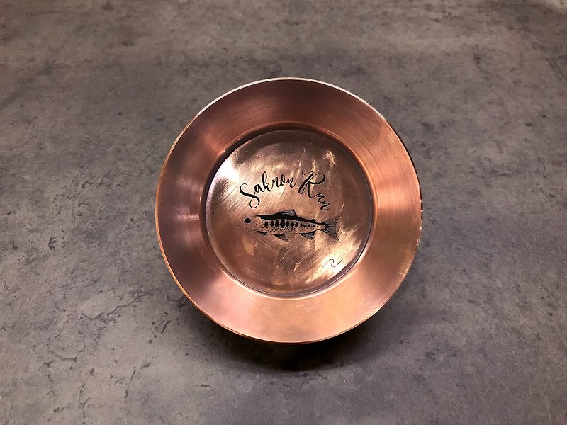 Stationery Series Copper Salmon Dish - Items for Display - Copper & Brass 