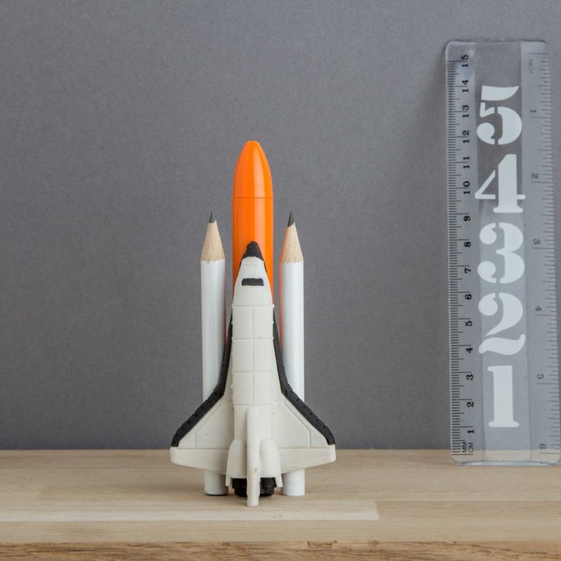 SUCK UK spaceship stationery set - กล่องเก็บของ - พลาสติก ขาว