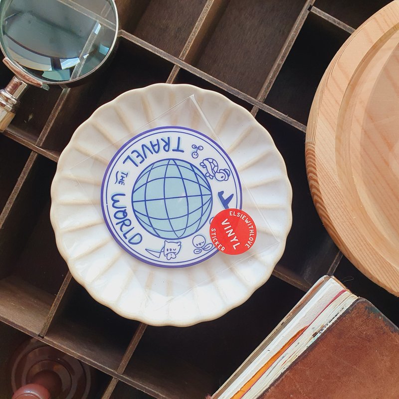 Travel the World Vinyl Sticker - 貼紙 - 其他材質 多色