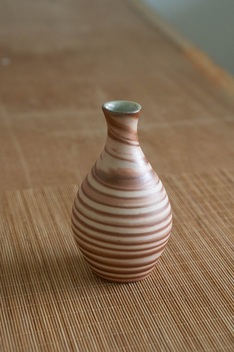 岩石紋花器 | 清酒瓶 - 酒杯/酒器 - 瓷 咖啡色