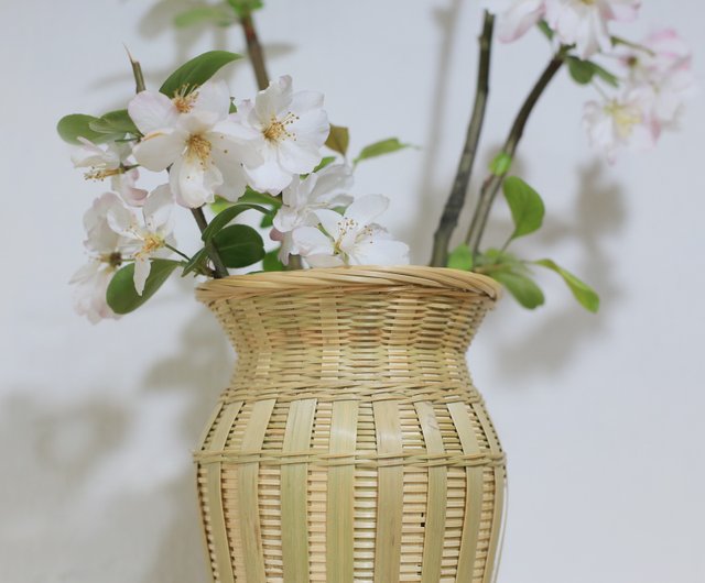 竹編みシリーズ | 竹編み花器 | 防漏瓶入り水瓶 | 伝統民芸品