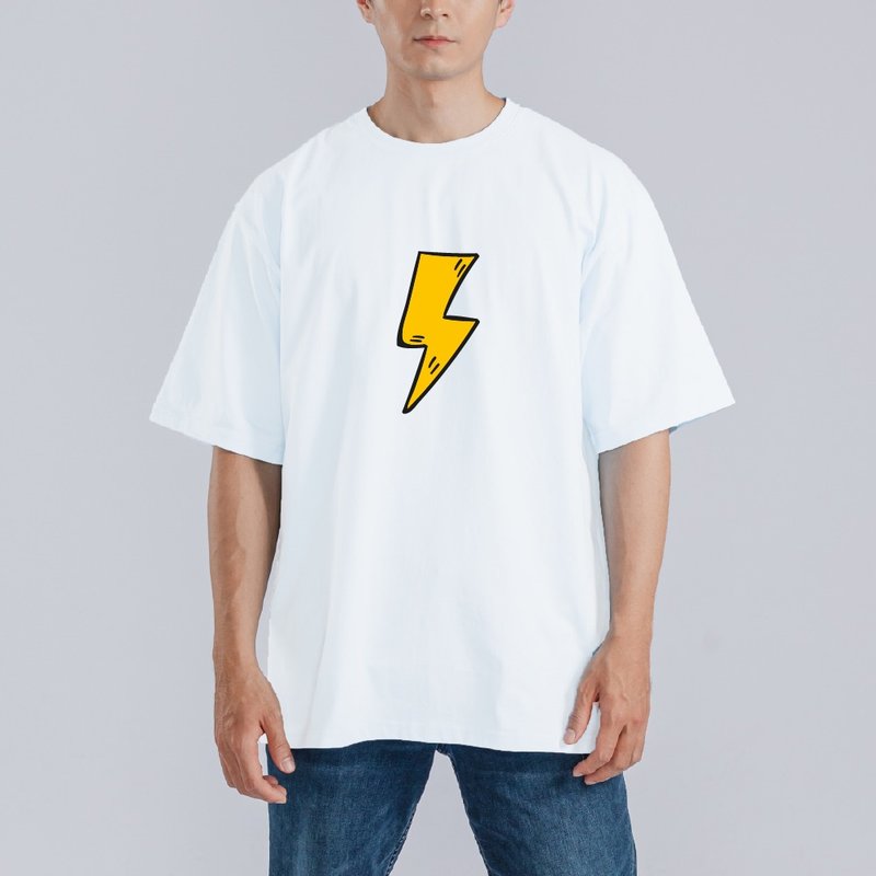 FLASH 閃電 衣服 寬版 T恤 童裝 吸濕排汗 涼感衣 白T - 男 T 恤 - 棉．麻 多色