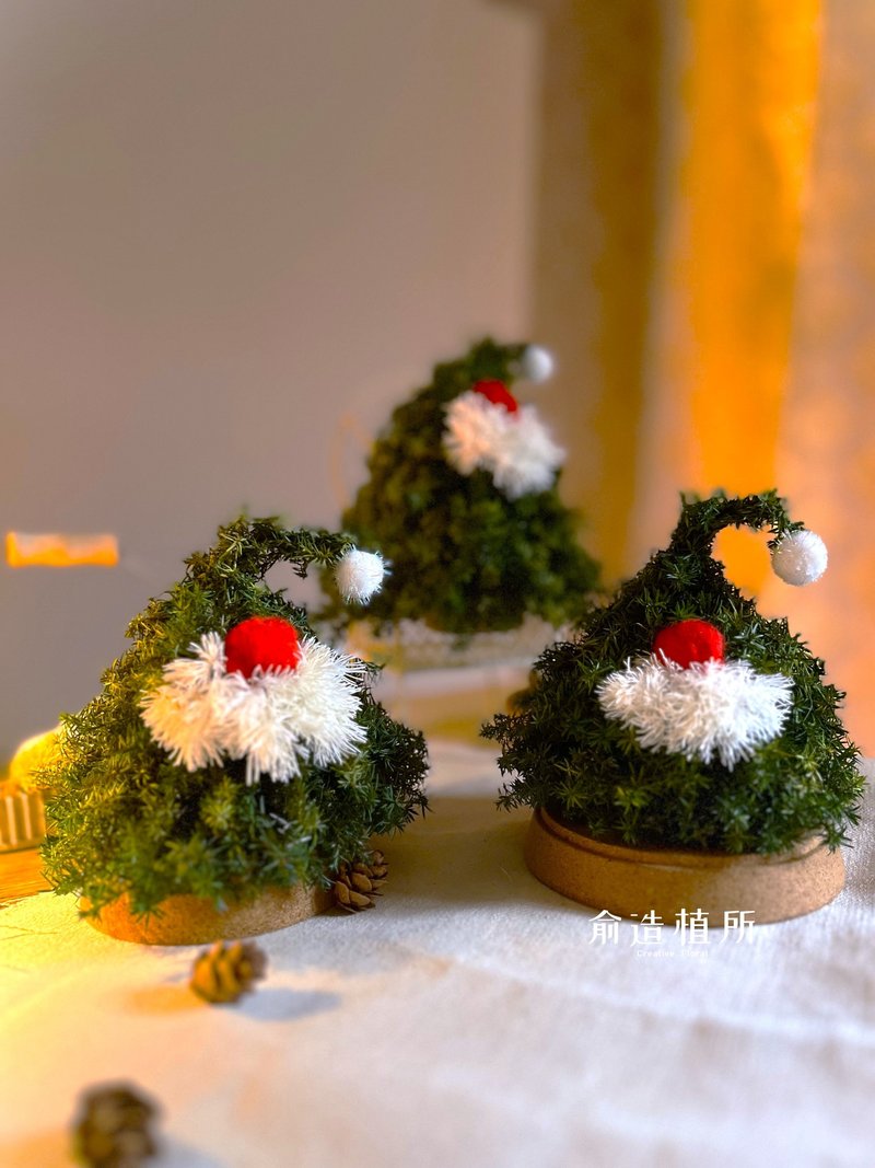 聖誕老人樹 | 聖誕樹 聖誕小樹 乾燥花 松果聖誕花圈交換禮物 - 乾燥花/永生花 - 植物．花 