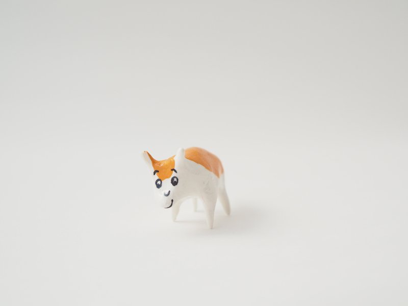 Mini SOTO dog - 擺飾/家飾品 - 紙 橘色