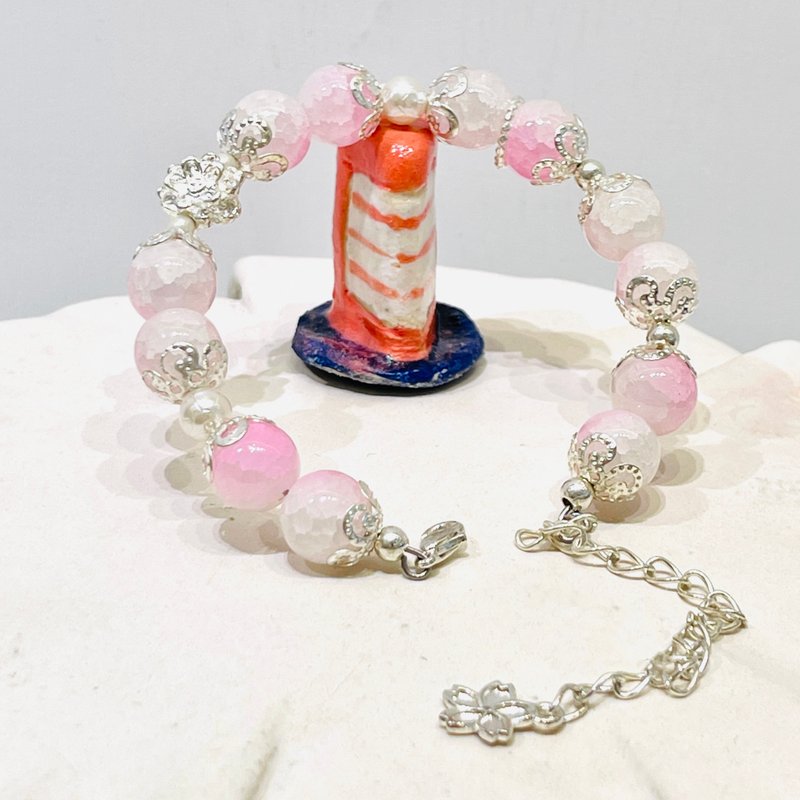 Taiwanese designer handmade jewelry-ice crystal bead bracelet [Fairy Tale-Sleeping Kiss] - Bracelets - Colored Glass 