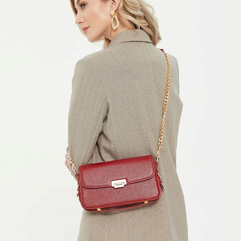 Maverick and Co. - Hera Leather Baguette Bag - Scarlet - Shop Maverick ...