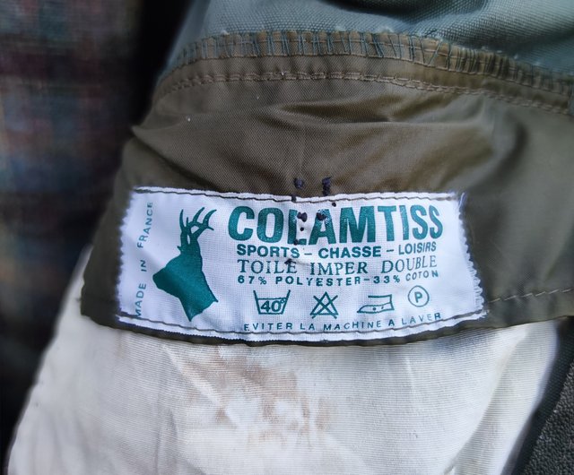 60s FRANCE製 COLAMTISS ハンティングジャケット French Vintage “COLAMTISS”Canvas Hunting Jacket – nestofmanure