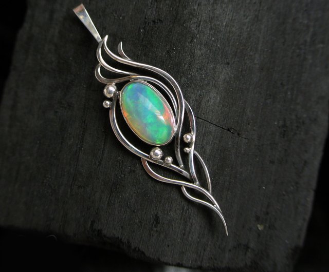 Custom hot sale opal necklace