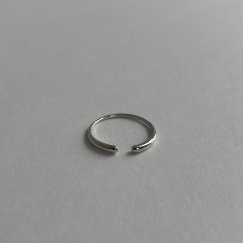 戒指 925純銀 wave ring04 - 戒指 - 其他金屬 