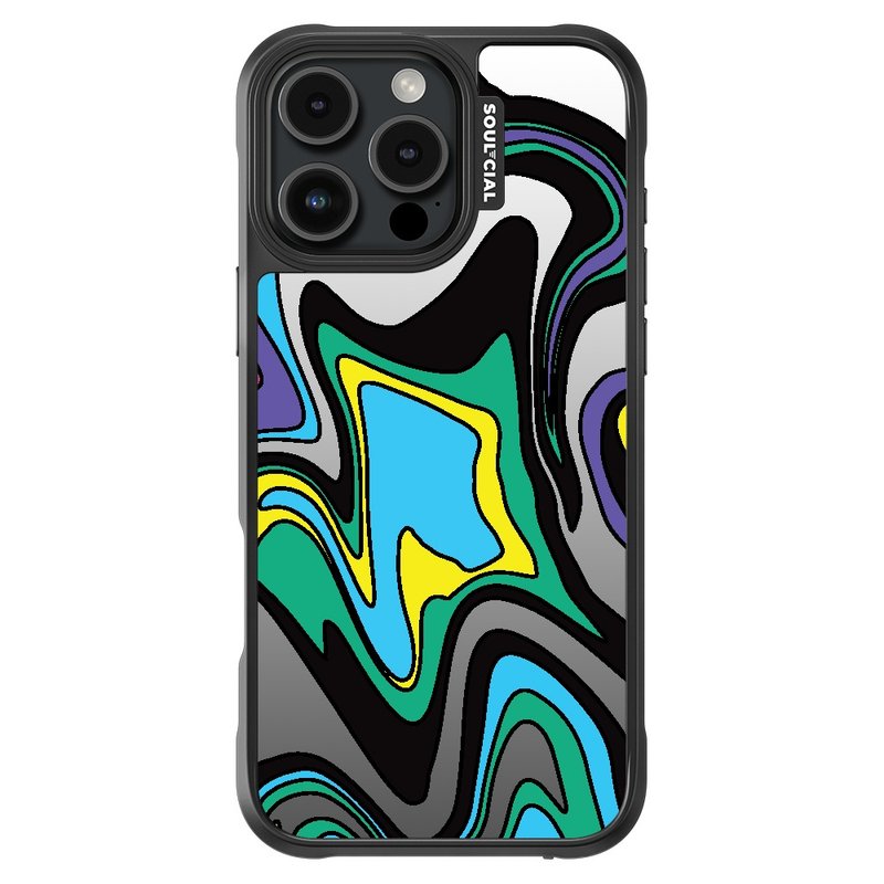 Trippy Space Celestial Aurora iPhone 16 Magnetic Case - เคส/ซองมือถือ - วัสดุอื่นๆ 