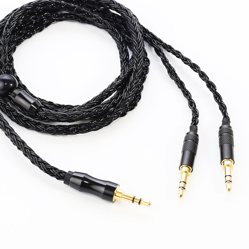 川木W179 雙邊頭戴耳機升級線 3.5mm 一分二 雙插頭音訊線 - 電腦配件 - 其他金屬 