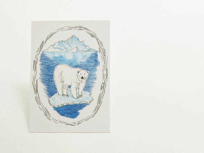 明信片 (北極熊) - 卡片/明信片 - 紙 多色