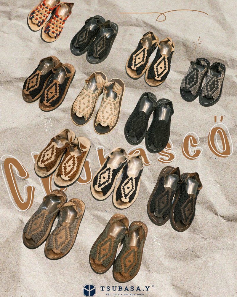 Tsubasa.Y│A variety of Chusbaco woven sandals totem ethnic style summer sandals to choose from - รองเท้ารัดส้น - วัสดุอื่นๆ หลากหลายสี