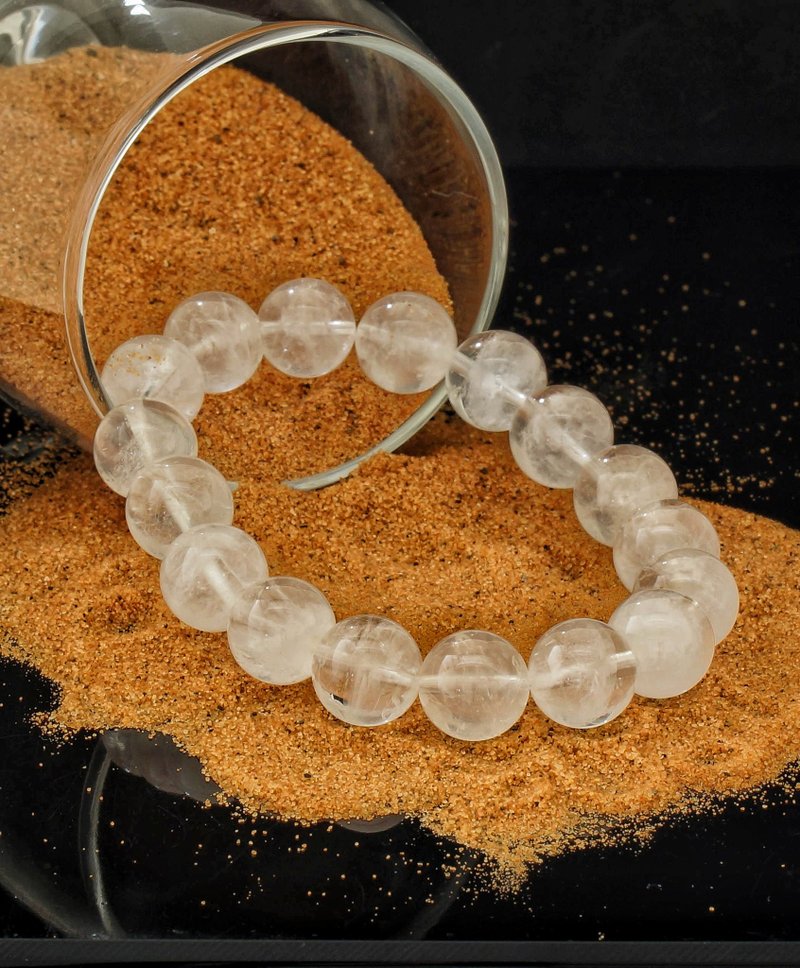 白幽靈 12.3mm 水晶手鍊 ( HKA9211 ) - 手鍊/手環 - 水晶 