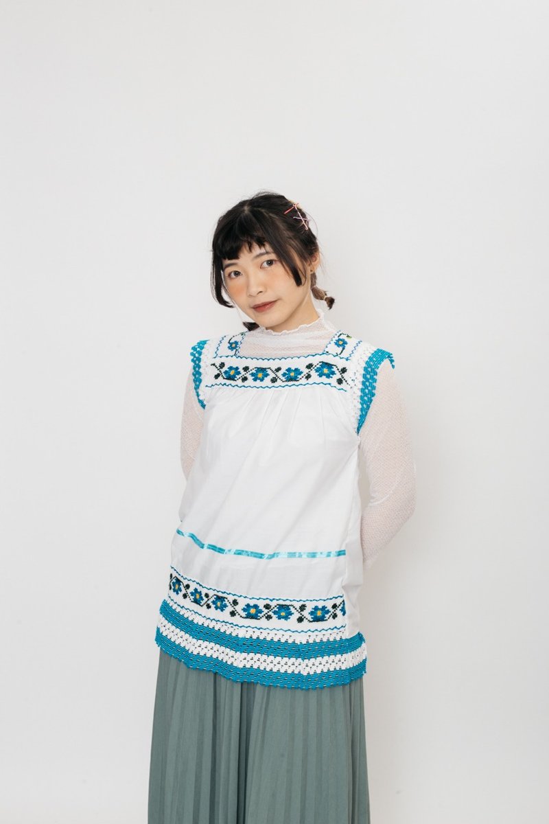 民族刺繡上衣.Embroidery Folk Blouse【初戀販賣所】A1082 - 女上衣/長袖上衣 - 棉．麻 