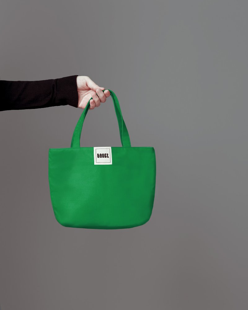 簡約素色 帆布/ 手提袋 / 便當袋  / 綠 - 手提包/手提袋 - 棉．麻 綠色
