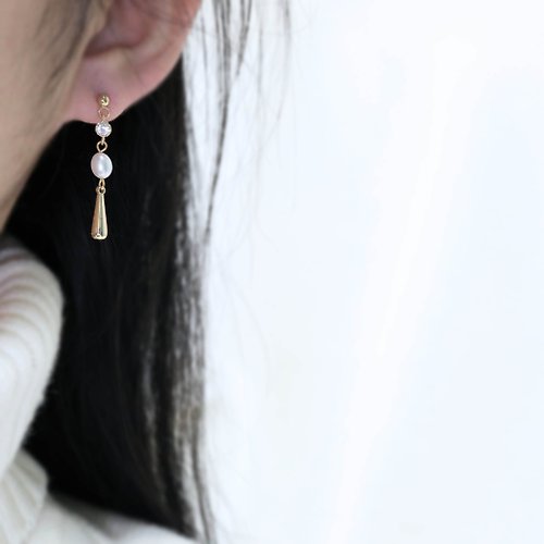 耳羽 ErYu 手做飾品 珍珠耳環系列貳 淡水珍珠與水滴