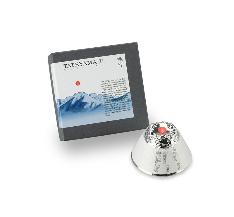 立山造型杯 - L - 酒杯/酒器 - 貴金屬 銀色
