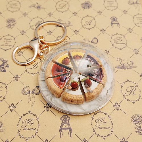 橡木果藝術工作室 Donguriartstudio手作仿真食物系列-法式甜點組 鑰匙圈
