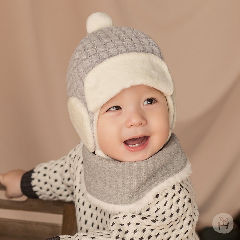 Happy Prince Korea made Harper warm baby children's scarf bib - ผ้ากันเปื้อน - ผ้าฝ้าย/ผ้าลินิน หลากหลายสี