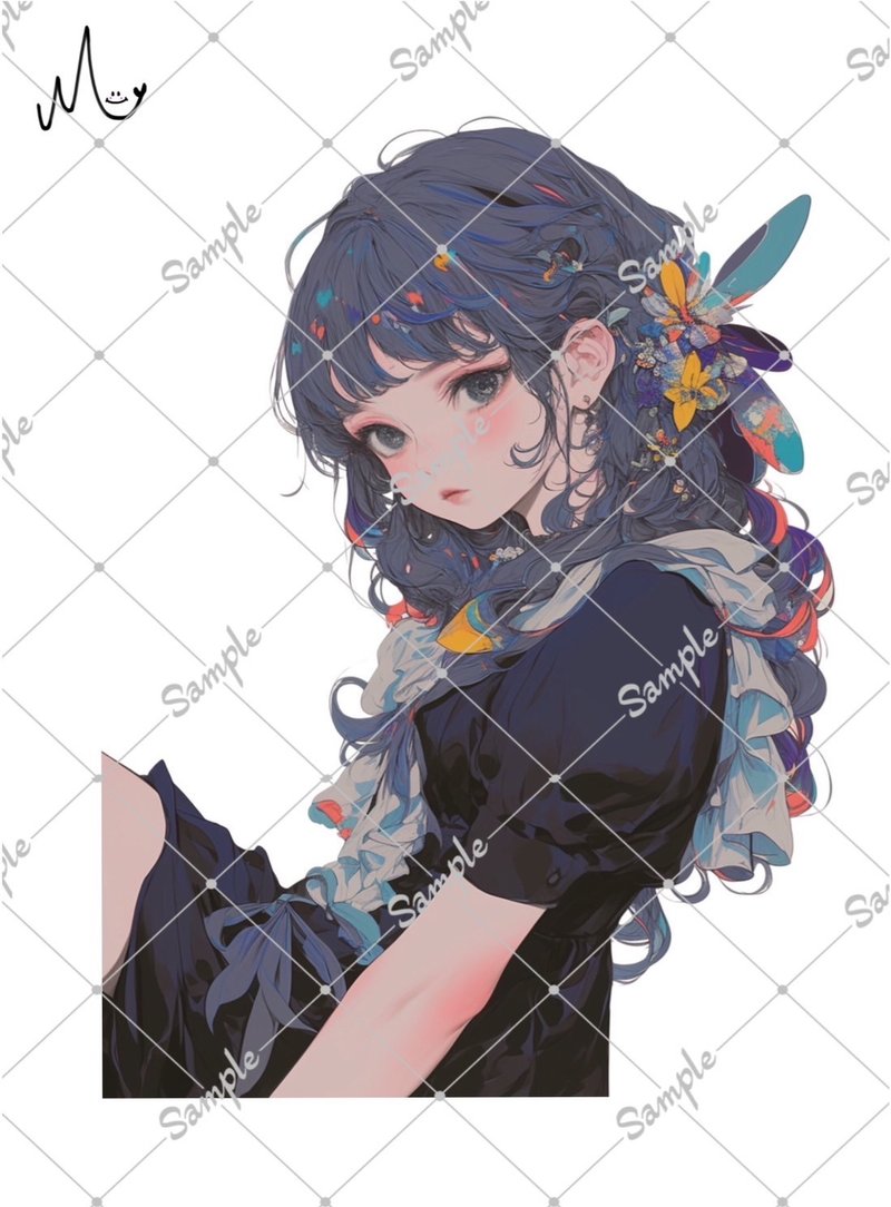オリジナル人物ステッカー - 貼紙 - 紙 