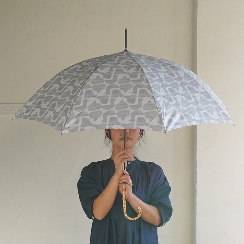 Bamboo handle umbrella,It can be used both in sunny and rainy weather,Parasol - ร่ม - วัสดุกันนำ้ หลากหลายสี