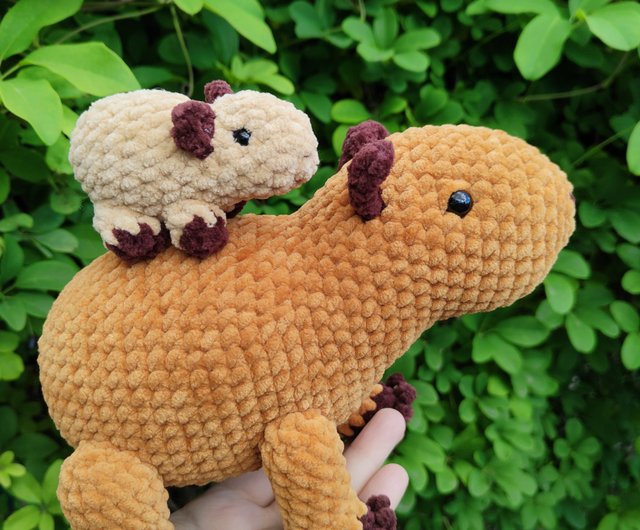 READY to SHIP Amigurumi Capybara Crochet Guinea Pig Plush, Cute