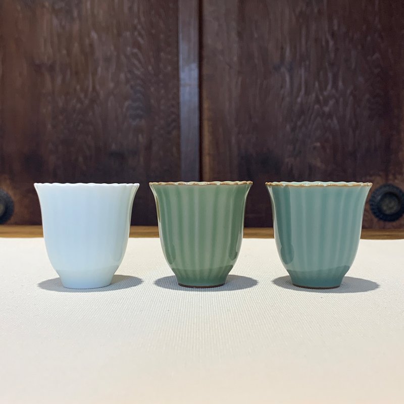 不言美器 菊花 花瓣 杯 - 茶壺/茶杯/茶具 - 瓷 