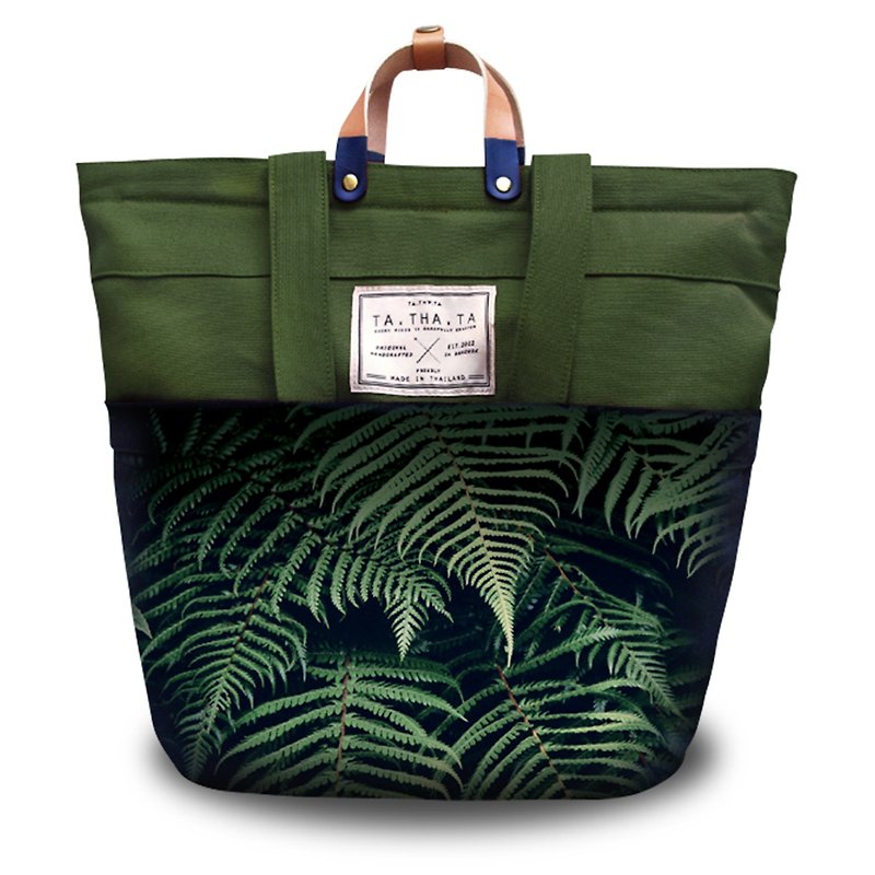 Swift Jungle book backpack : 4 ways bag : backpack, sling bag, tote bag, handbag - Backpacks - Cotton & Hemp Green