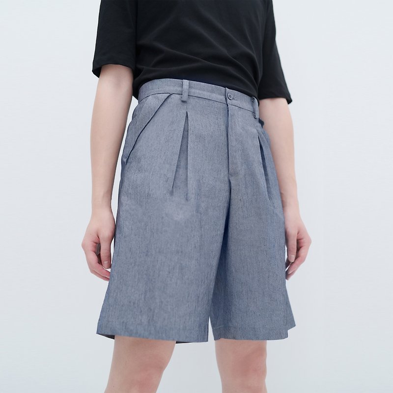 Relaxed Fit Shorts - Men's Shorts - Cotton & Hemp Gray