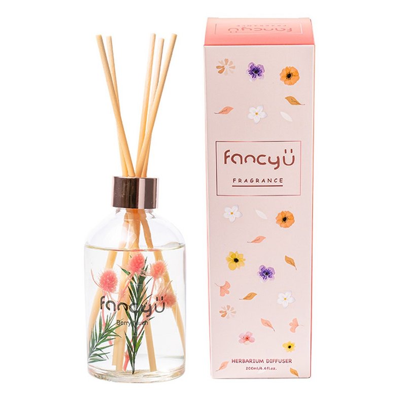 FANCY U浮游花限定款擴香瓶-莓果多多 Berry Much 200ml - 香氛/精油/擴香 - 精油 粉紅色