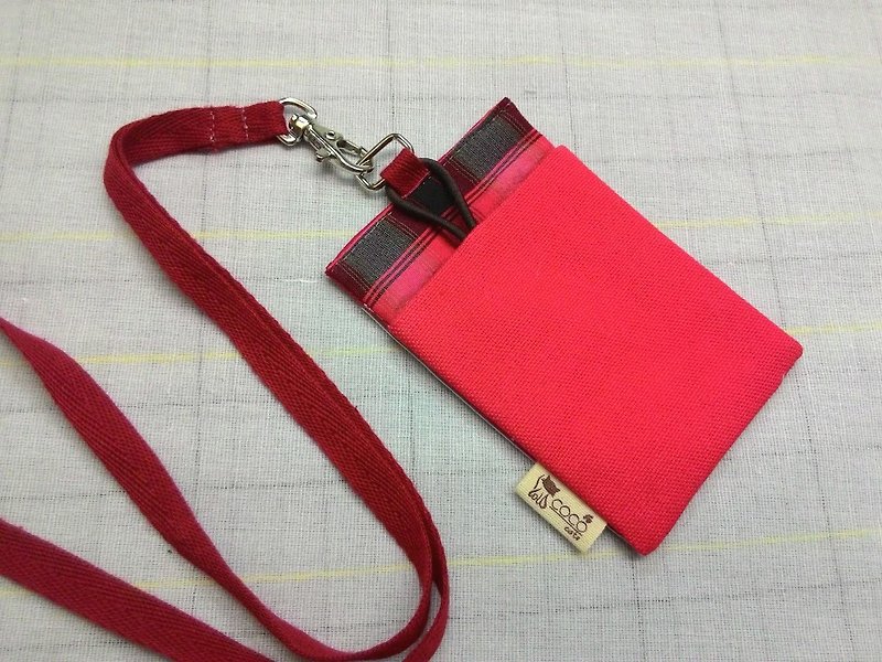 Card holder & identification card holder (only product) K03-011 - ID & Badge Holders - Other Materials Red