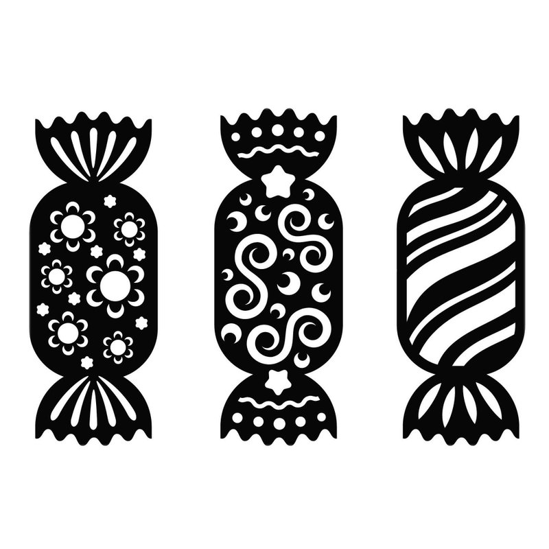 Candy svg, candy template, candy eps, candy png, candy laser cut, candy cut file - 圖文模板設計 - 其他材質 
