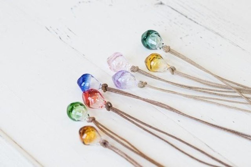 Ice aroma pendant color - Necklaces - Glass Multicolor