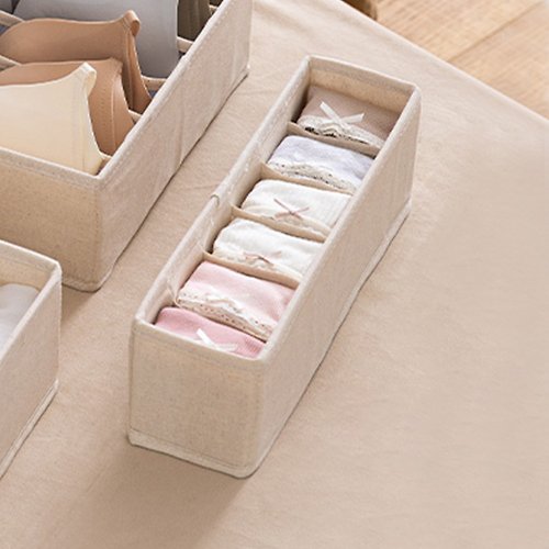 日本霜山 SHIMOYAMA 日本霜山 布質衣櫃抽屜用衣物分類收納盒(9cm面寬)-3入-多款可選