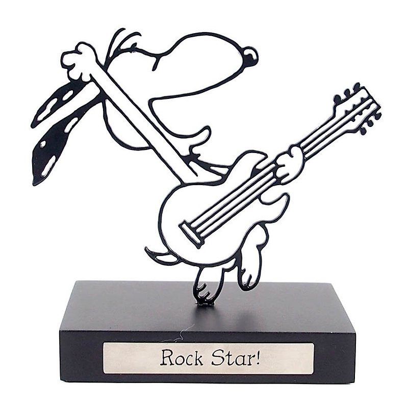 Snoopy wrought iron painting - rock star [Hallmark-Peanuts Snoopy ornaments] - Items for Display - Other Metals Black