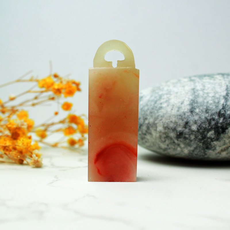 客製化手工印章-|老撾石印鈕-1.X1.7 CM|手工篆刻印章 - 印章/印台 - 石頭 