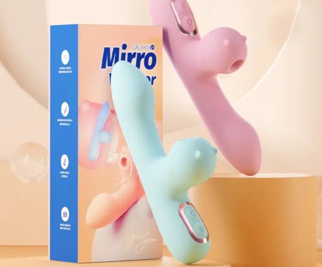 GALAKU Mirro compact sucking heating massage stick sex toy masturbator vibrating egg stick