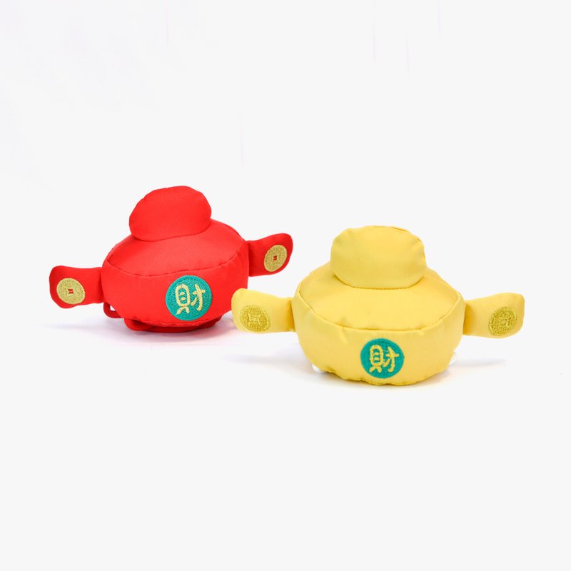 【MOMOJI】GOD OF WEALTH Pet CNY Hat - Clothing & Accessories - Polyester Multicolor