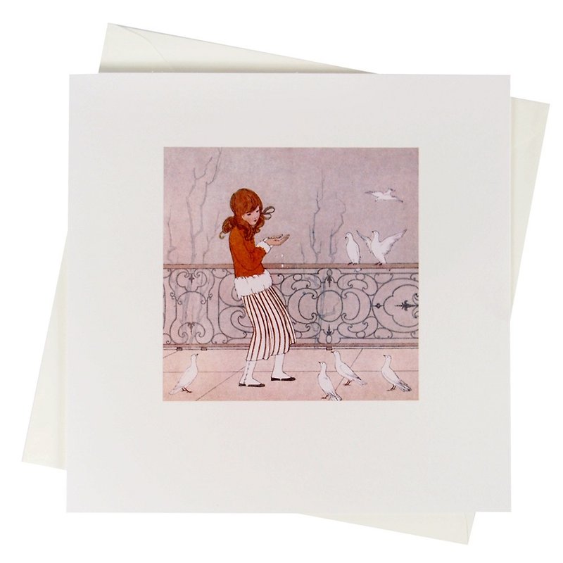 Art Gallery-Childhood Nostalgia-Girls【Hallmark-Card Multipurpose】 - Cards & Postcards - Paper White