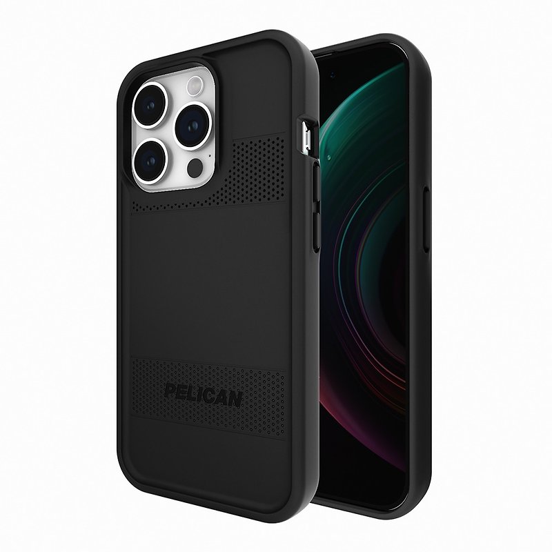 American Pelican iPhone 15 Series Anti-drop Antibacterial Case Protector - Black MagSafe - เคส/ซองมือถือ - วัสดุอื่นๆ สีดำ